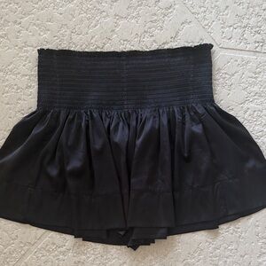 NATURAL LIFE Black High Waist Women Shorts L/XL